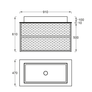 Комплект Мебели "VARIANT COMPACT" 910/510/470